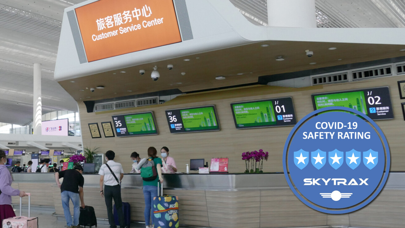 guangzhou baiyun international airport 5-star covid-19 safety rating