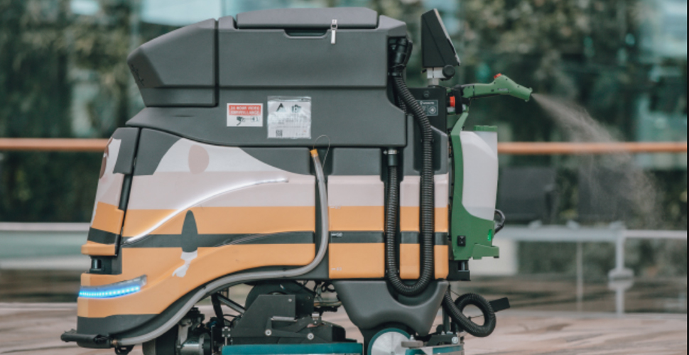 robotic floor cleaning machine