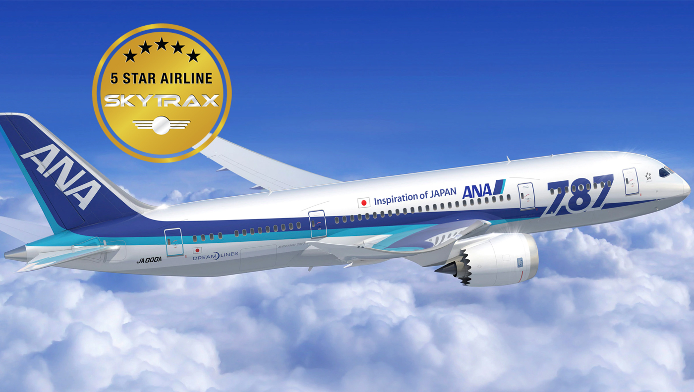 ANA All Nippon Airways gains 5-Star Rating for 10th consecutive year