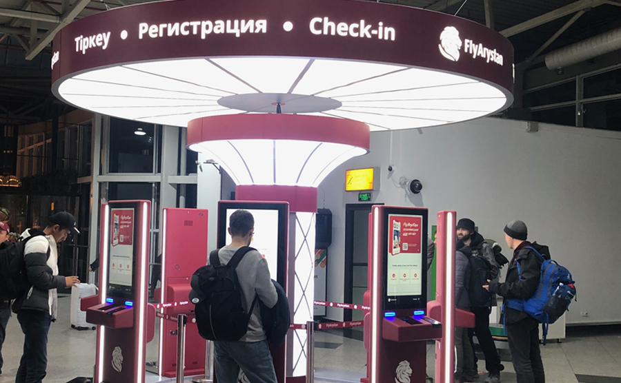 FlyArystan self check-in machines