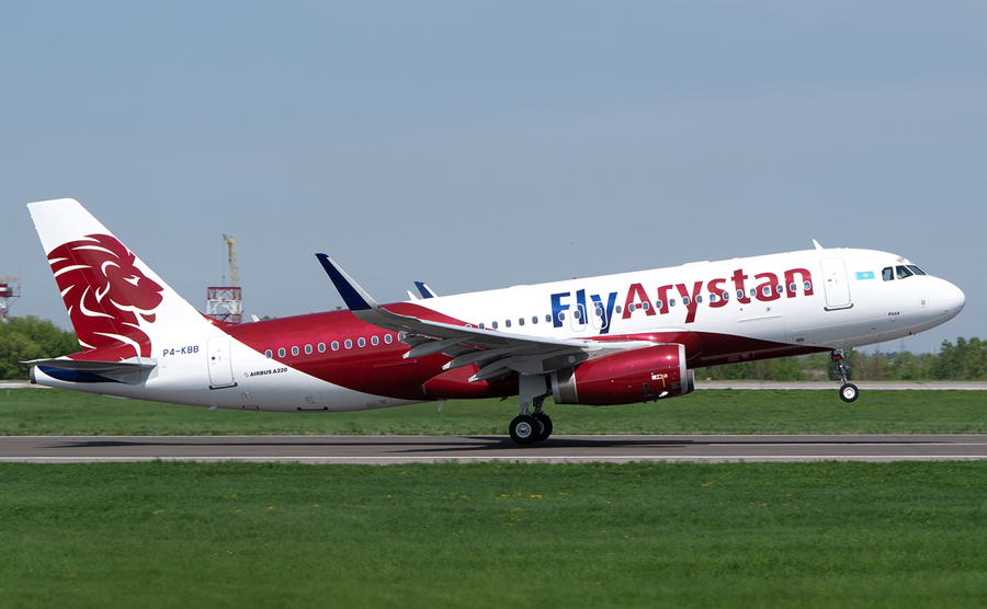 FlyArystan aircraft