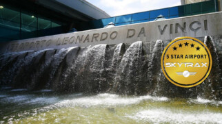 rome fiumicino airport 5 star rating