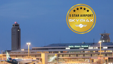 narita international skytrax 5-star airport rating