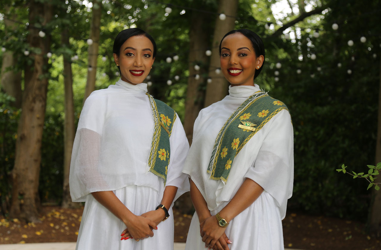Ethiopian Airlines crew at the 2024 world airline awards venue