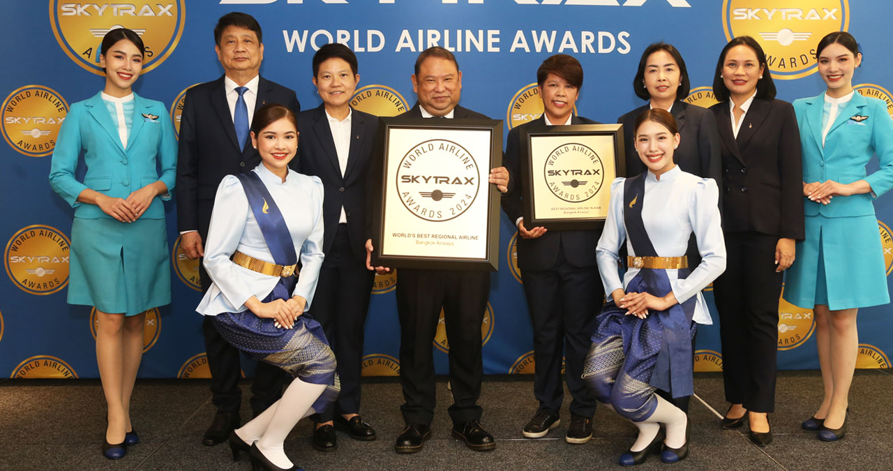 Bangkok Airways wins world's best regional airline award 2024