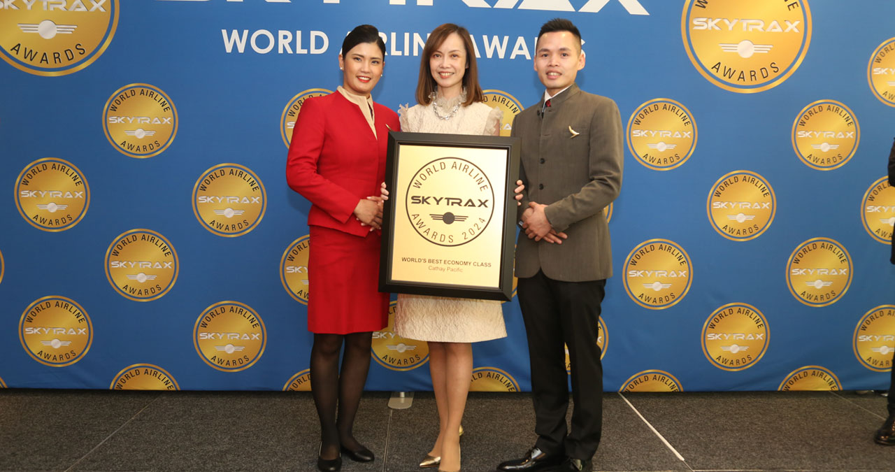 Cathay Pacific Airways wins award as world's best economy class airline 2024