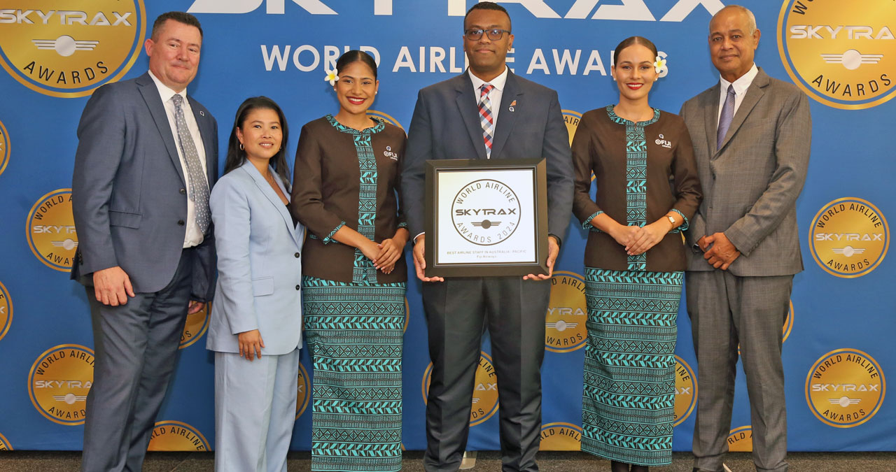 Fiji Airways wins award for best airline staff service in Australia and Pacific 2024