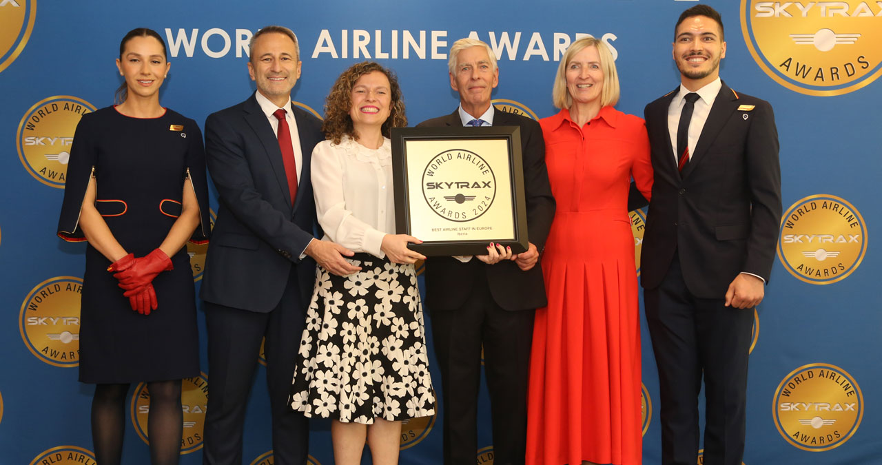 Iberia wins award for best airline staff service in Europe 2024