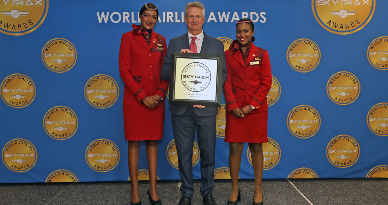 Kenya Airways wins award for best airline staff service in Africa 2024