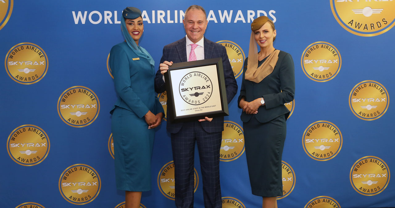 Oman Air wins award for best airline staff service in the Middle East 2024