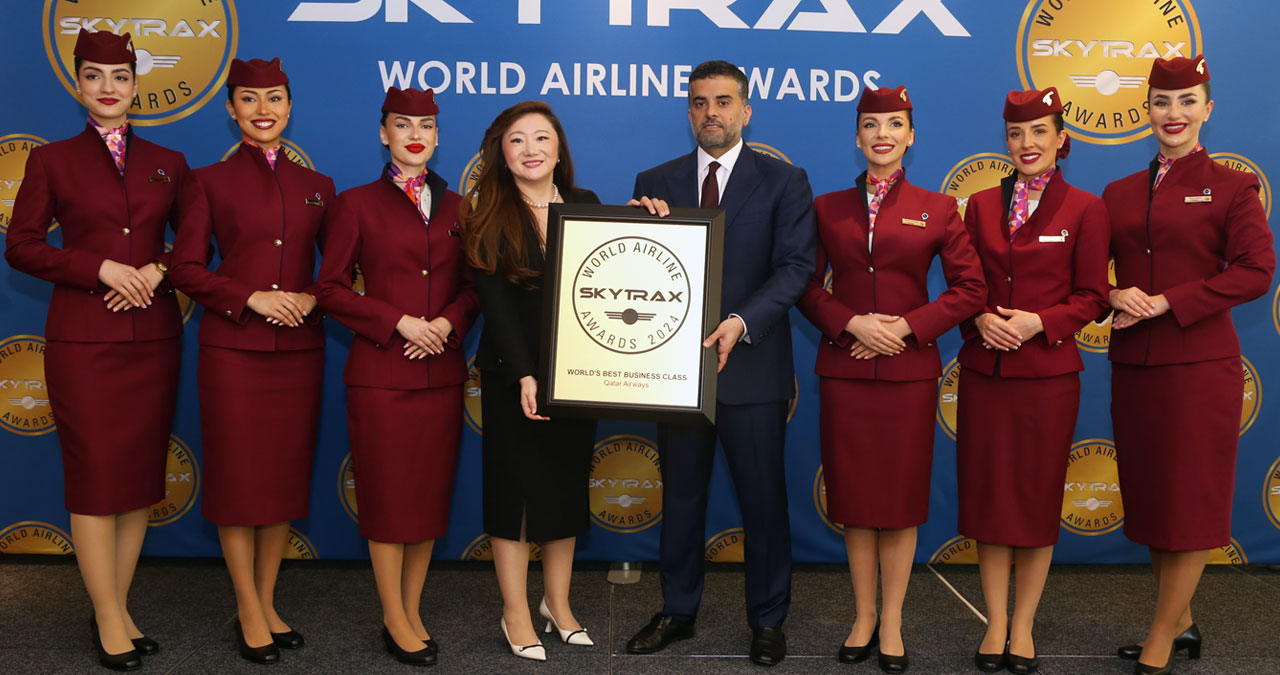 Qatar Airways wins the world's best business class airline 2024