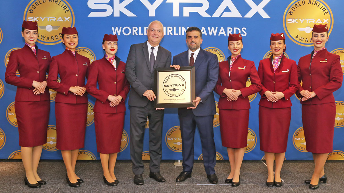 Qatar Airways wins award as best airline in the Middle East