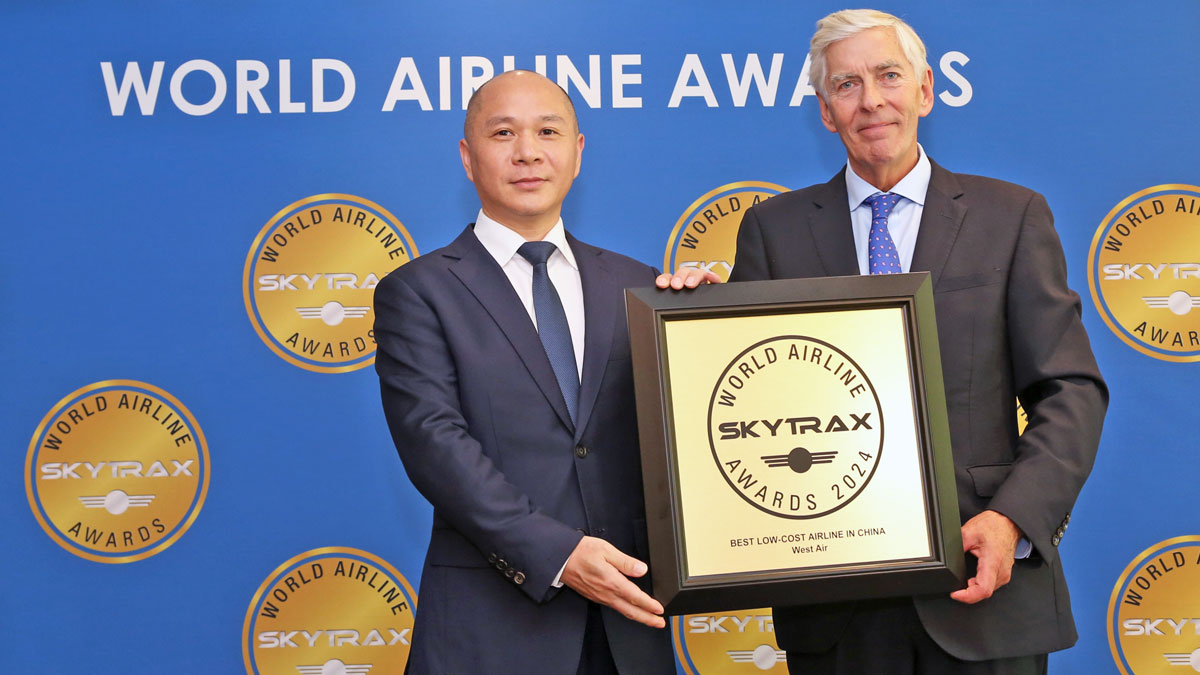 West Air named best low-cost airline in China