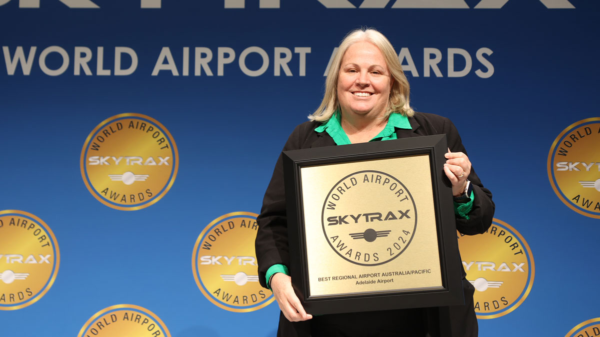 Adelaide Airport wins award as best regional airport in Australia and Pacific