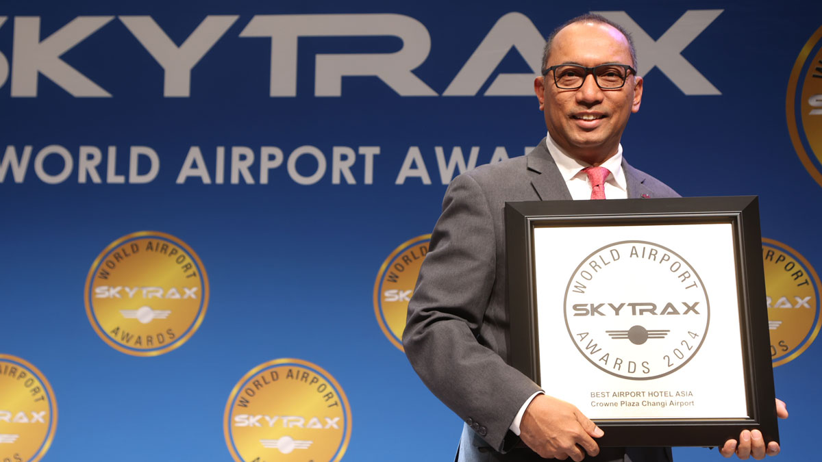 Crowne Plaza Changi Airport wins award as best airport hotel in Asia