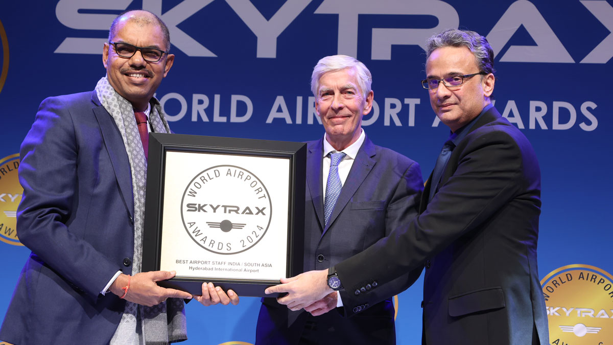 Hyderabad Airport wins award for best airport staff in India and South Asia