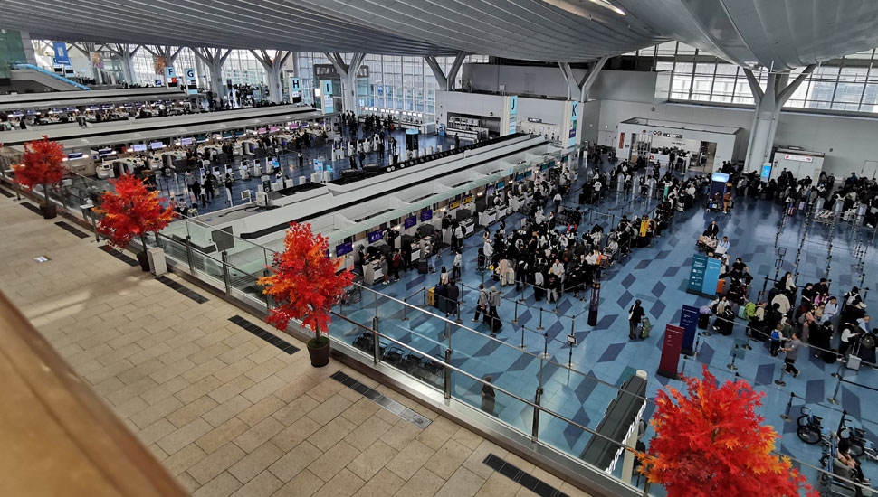 terminal 3 check-in at Tokyo Haneda airport