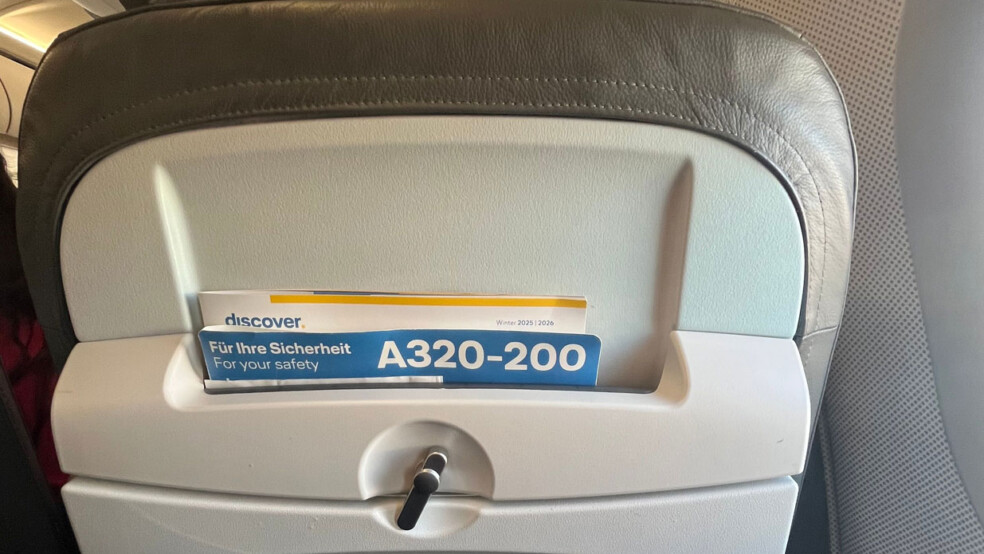 Discover Airlines seat
