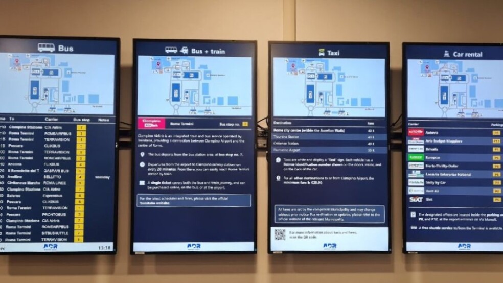 Rome Ciampino G.B. Pastine Airport ground transport information