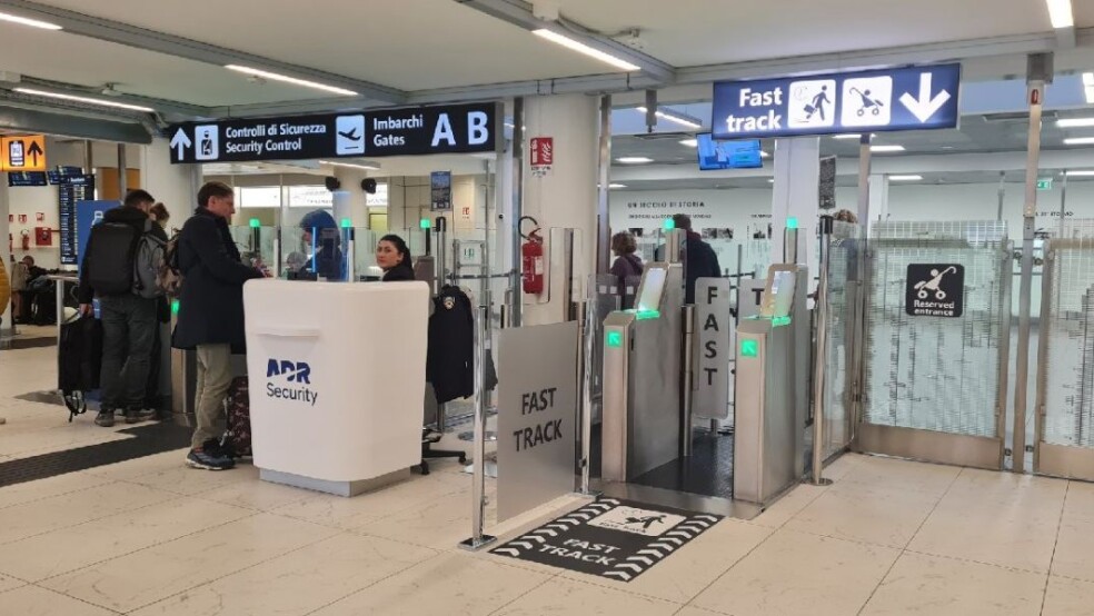 Rome Ciampino G.B. Pastine Airport security control