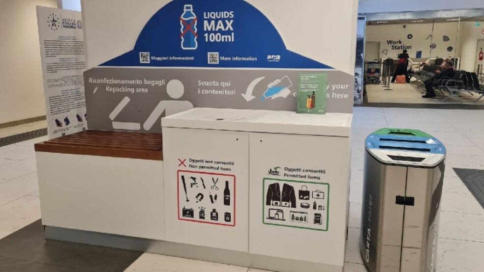 Rome Ciampino G.B. Pastine Airport repacking area