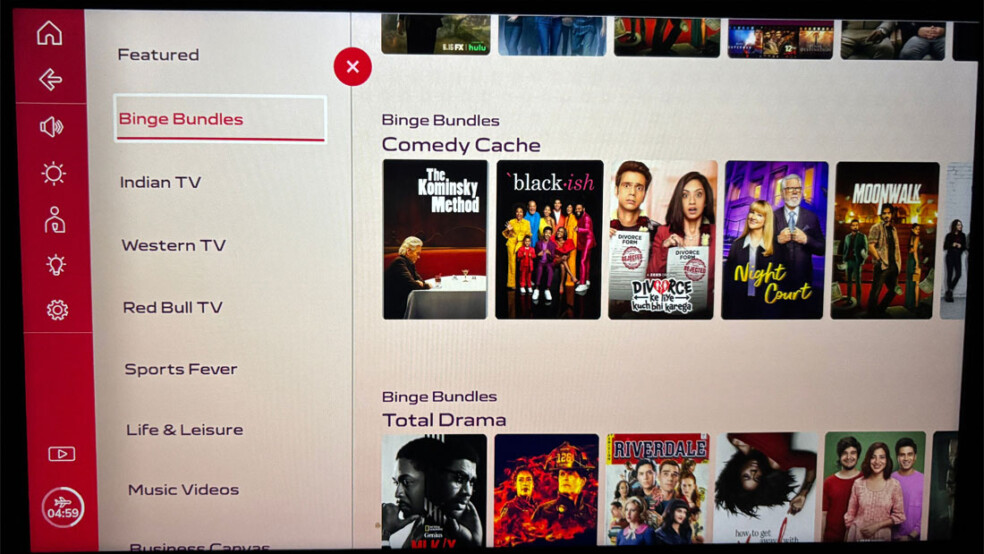 Air India inflight entertainment