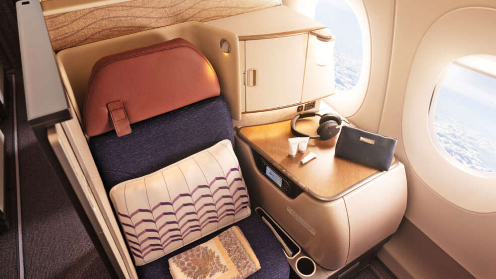 Air India business class seat
