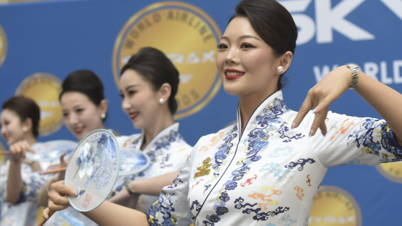 dancing at the world airline awards