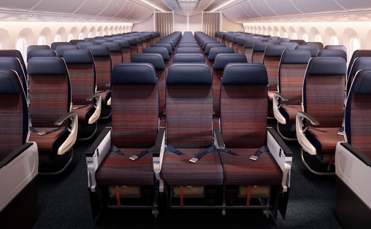 economy class cabin Korean air