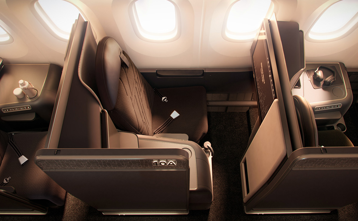 business class cabin Korean air