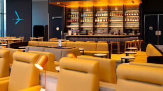 LOT business lounge at Chicago O'Hare airport